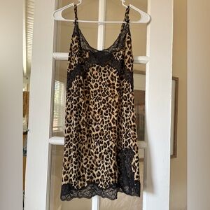 Victoria's Secret Leopard Print Chemise